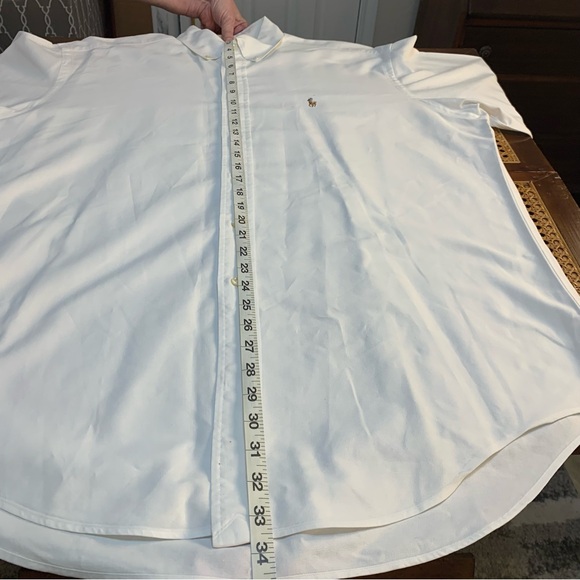Ralph Lauren man’s dress white long sleeve button down shirt top, blue label. - Picture 6 of 12
